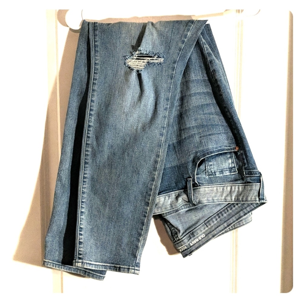 Distressed jeans